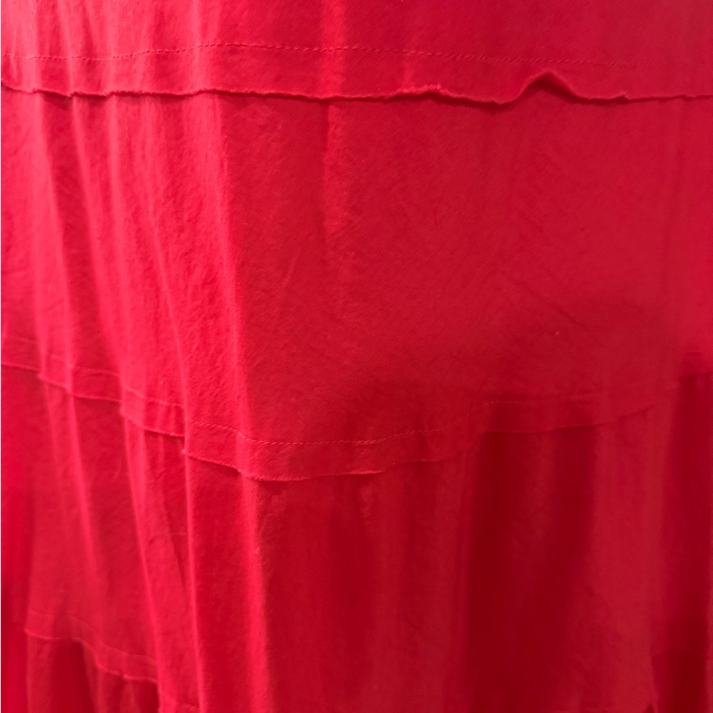 Jessica Howard Red Crochet Neck Midi Dress 16 W - Picture 5 of 5